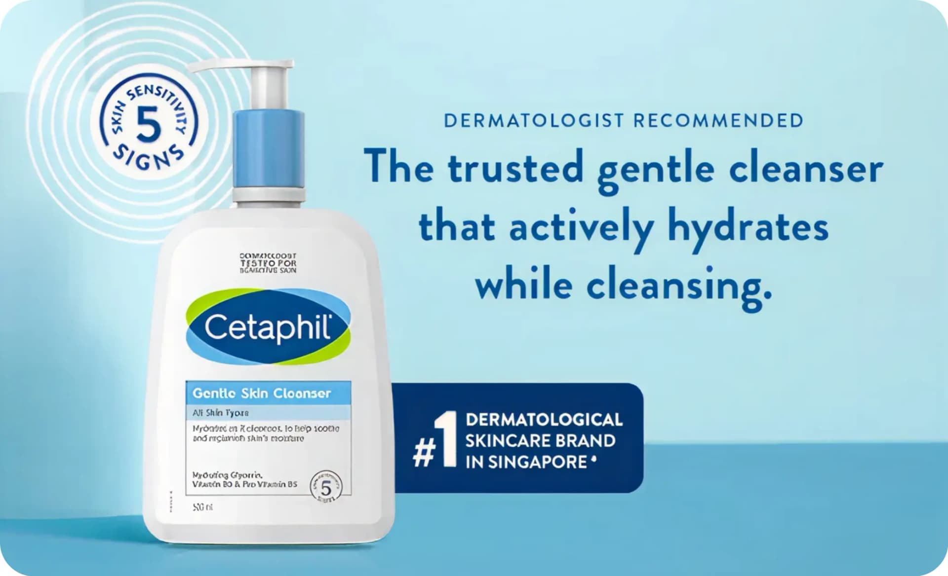 Dermatologist recommended skincare promotion