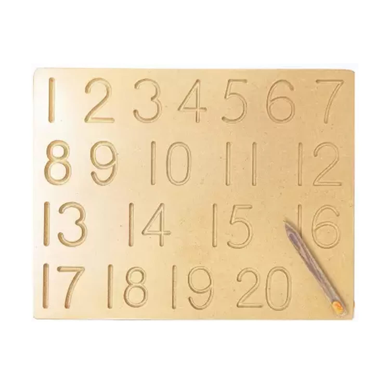 Albio India Wooden Number Alphabet Tracing Board (AKW 1003)