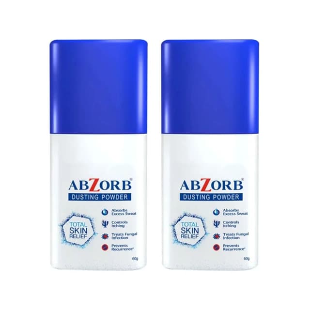 Abzorb Anti Fungal Dusting Powder 60g (Pack of 2)