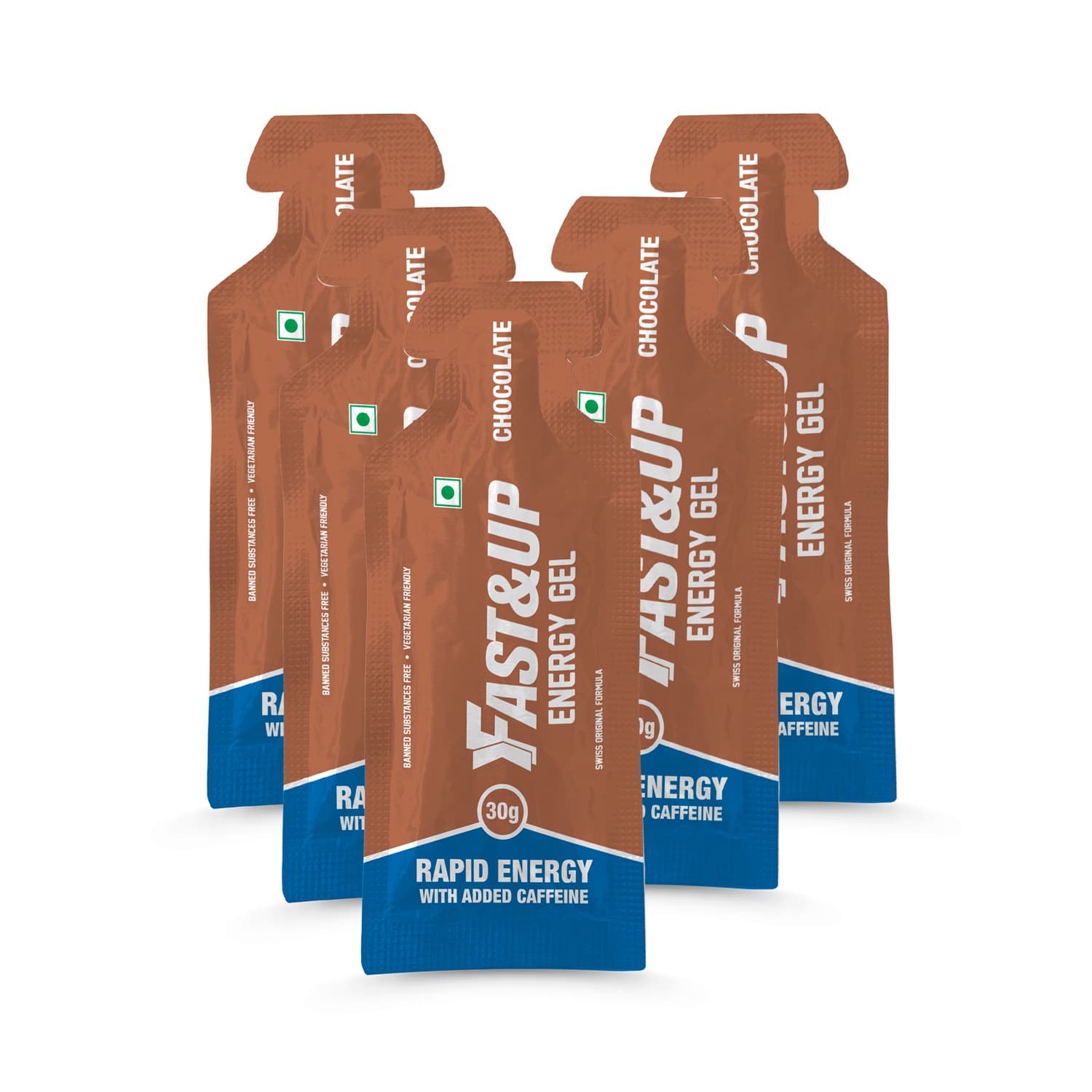 Fast & Up Energy Gel - Bundle of 5 Gels - Chocolate Flavour