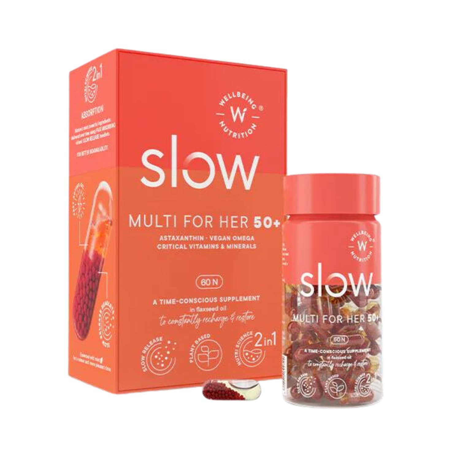 Wellbeing Nutrition Slow Multi for Her 50+ - 60 Capsules