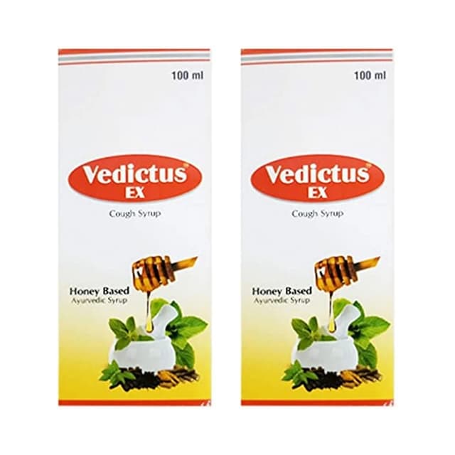 Vedictus Ex Cough Syrup 100ml (Pack of 2)