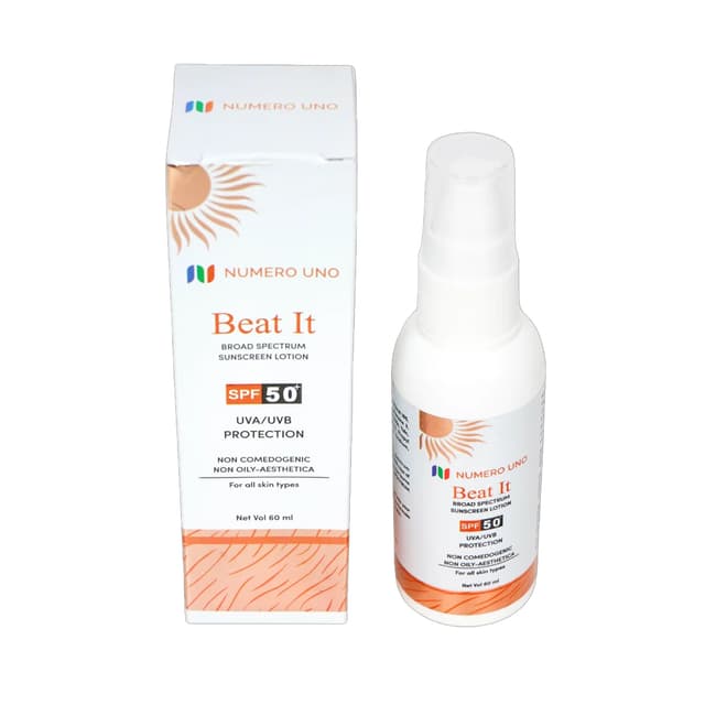 Numero Uno Beat IT Sunscreen Lotion - 60ml