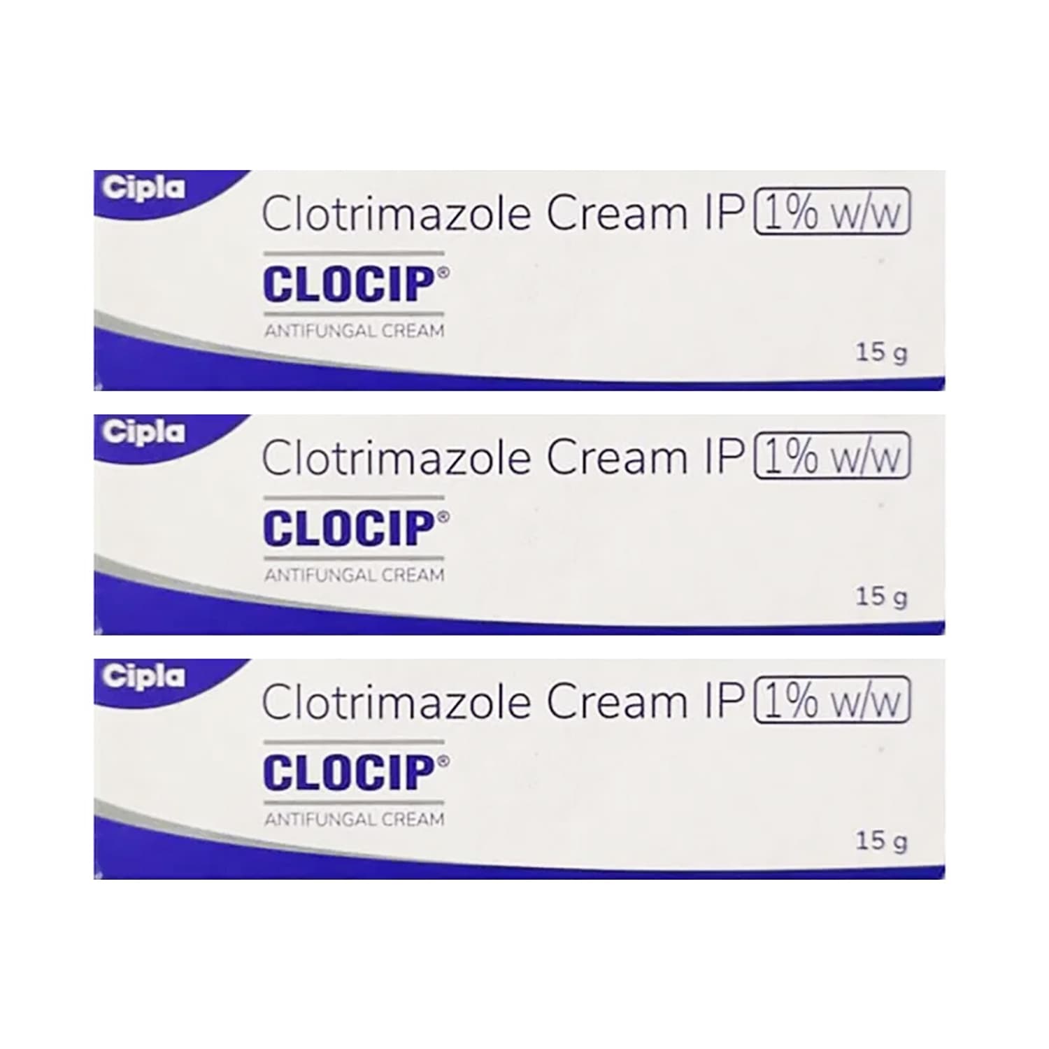 Clocip Cream 15 gm for Skin Infections (Pack of 3)