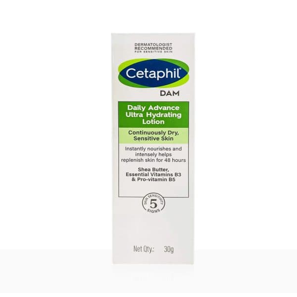 Cetaphil DAM Daily Advance Ultra Hydrating Lotion for Dry, Sensitive Skin 30g - 30g