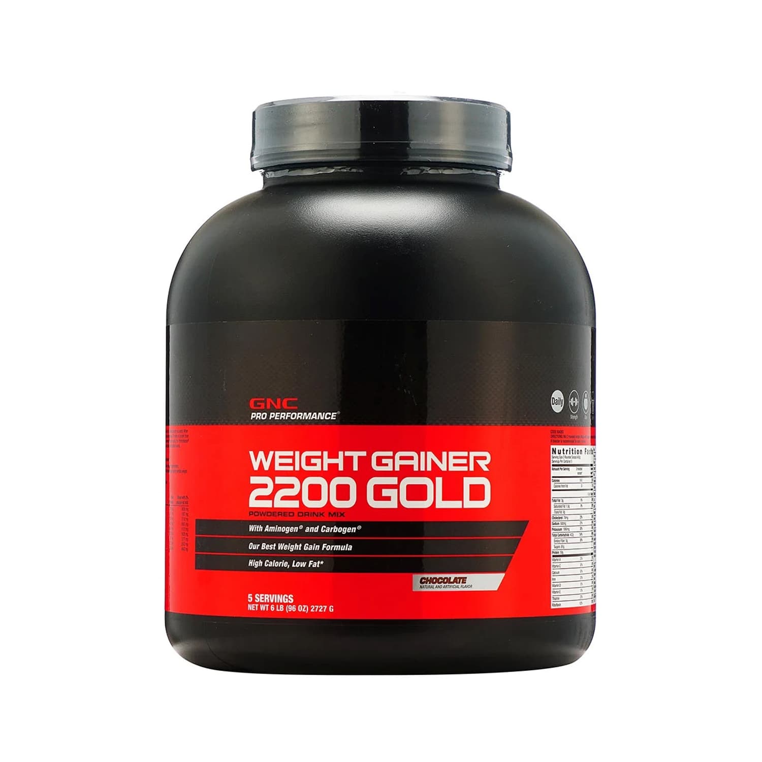 GNC Weight Gainer 2200 Powder Chocolate 6Lb