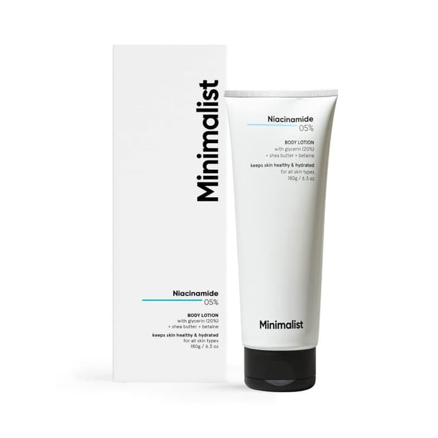 Minimalist Niacinamide 5% Body Lotion with Shea Butter, Glycerine for Dry Skin (180G)
