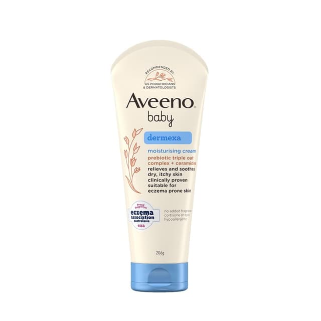 Aveeno Baby Dermexa Moisturising Cream for Eczema Prone Skin, 206g