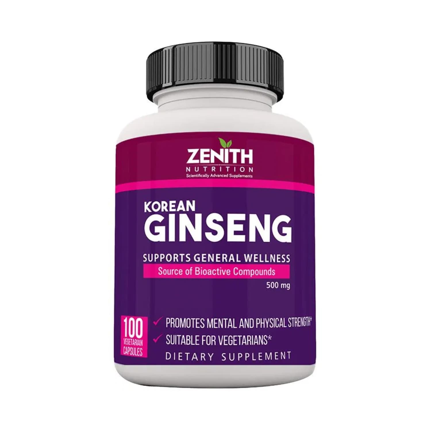 Zenith Korean Ginseng 500mg (100 Capsules)