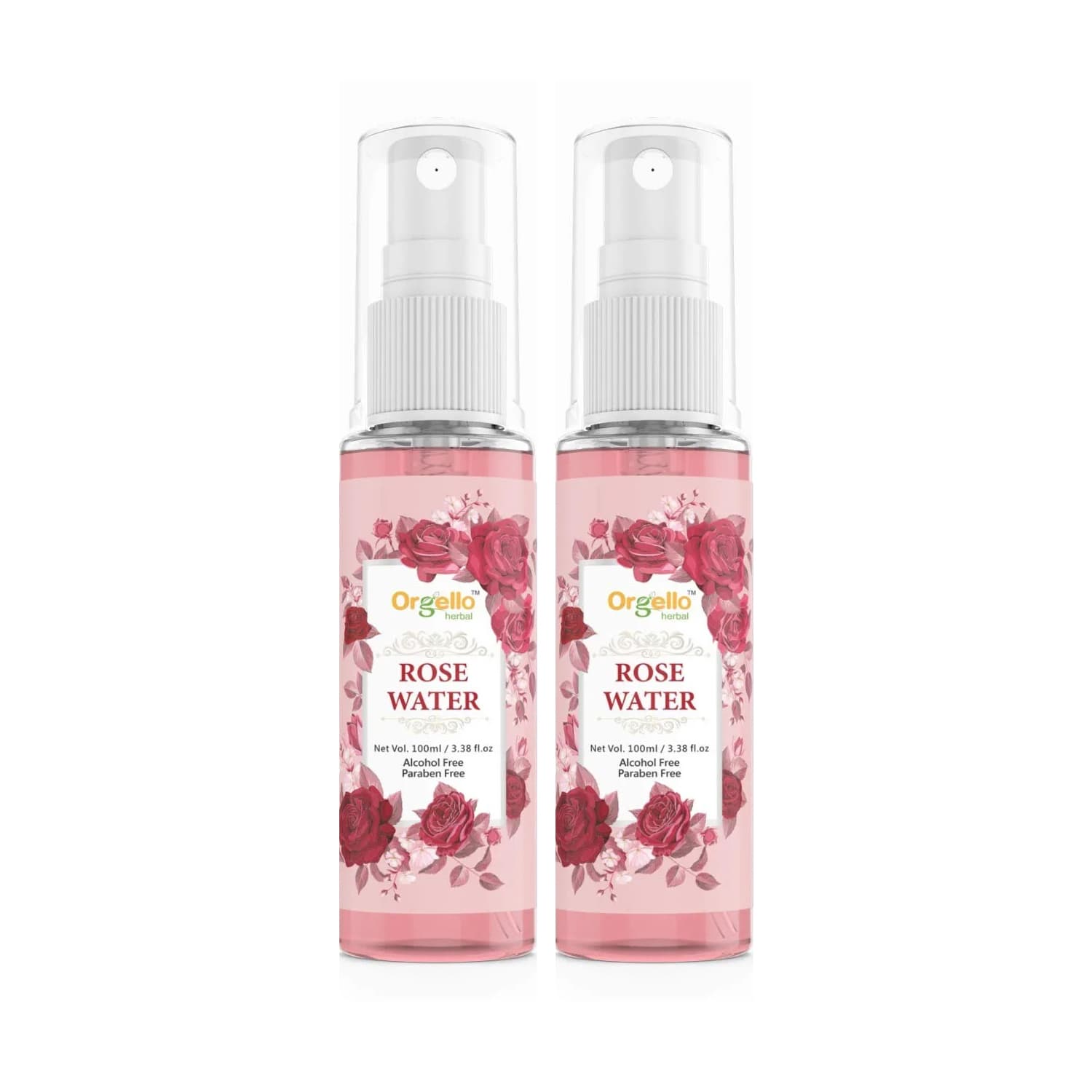 Orgello Rosewater 100ml - (Pack of 2)