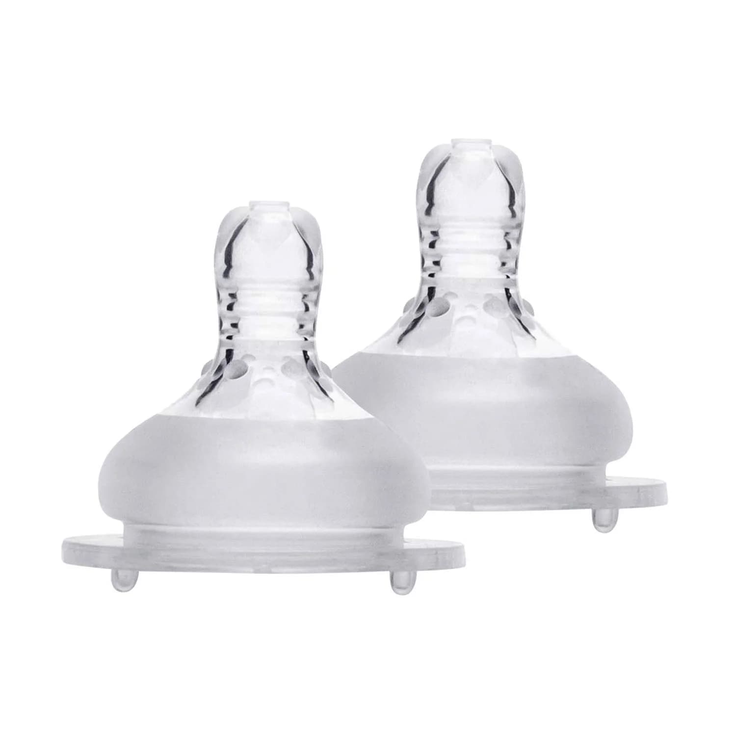 Dr.Flow Anti-Colic Silicone Teat for Babies from 3+ Months - Medium (2 Pieces)