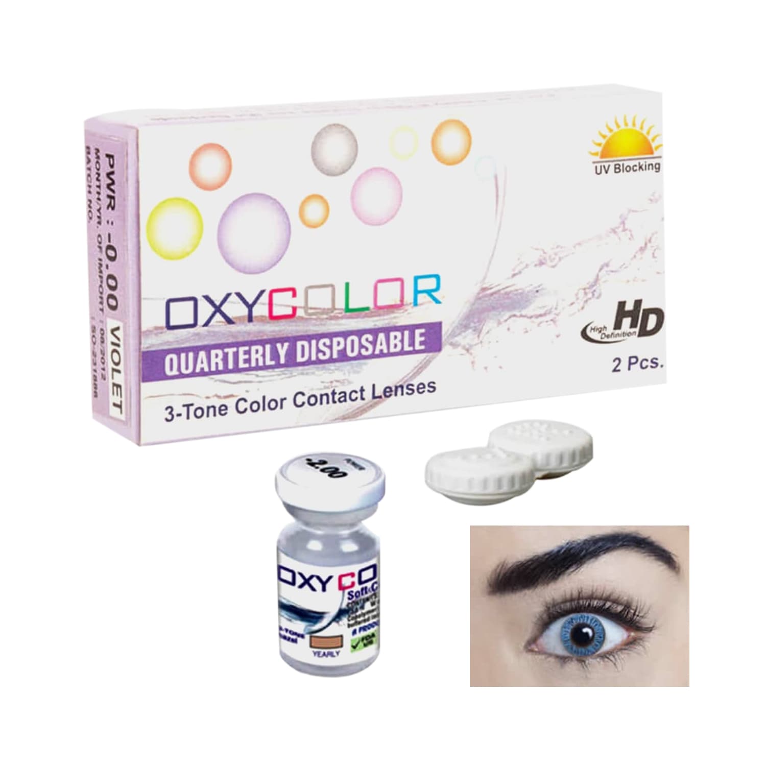 Oxy Color Contact Lenses Sapphire Blue