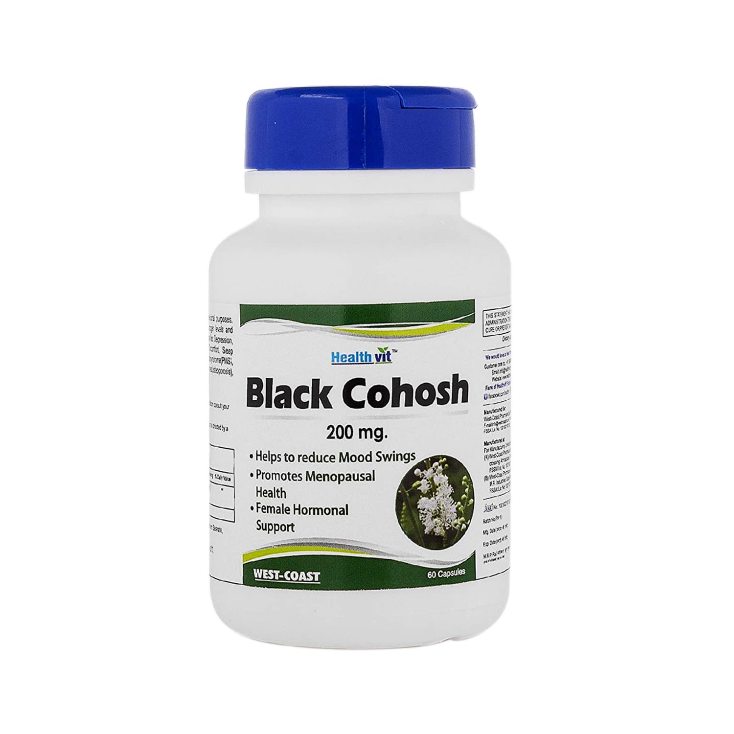 Healthvit Black Cohosh Root Extract 200mg 60 Capsules
