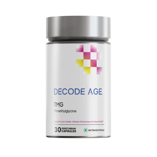Decode Age TMG (Trimethylglycine) Supplement for Liver and Heart Health (30 Capsules)