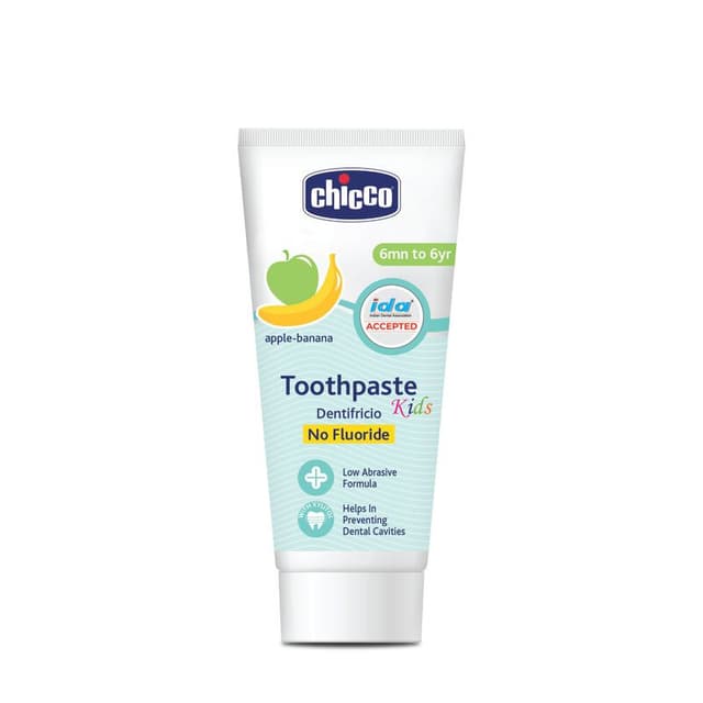 Chicco Toothpaste AppleBanana - No Fluoride (6m+) (50ml)