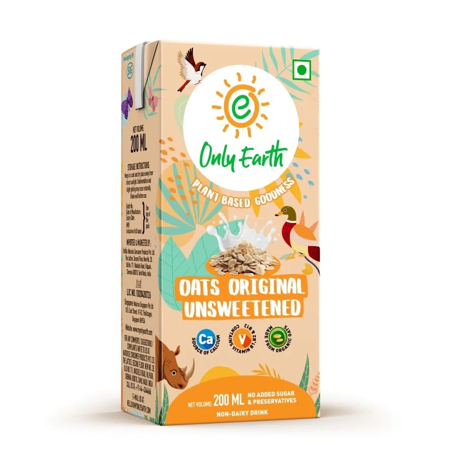 Only Earth Oats Original Unsweetened Drink 200ml