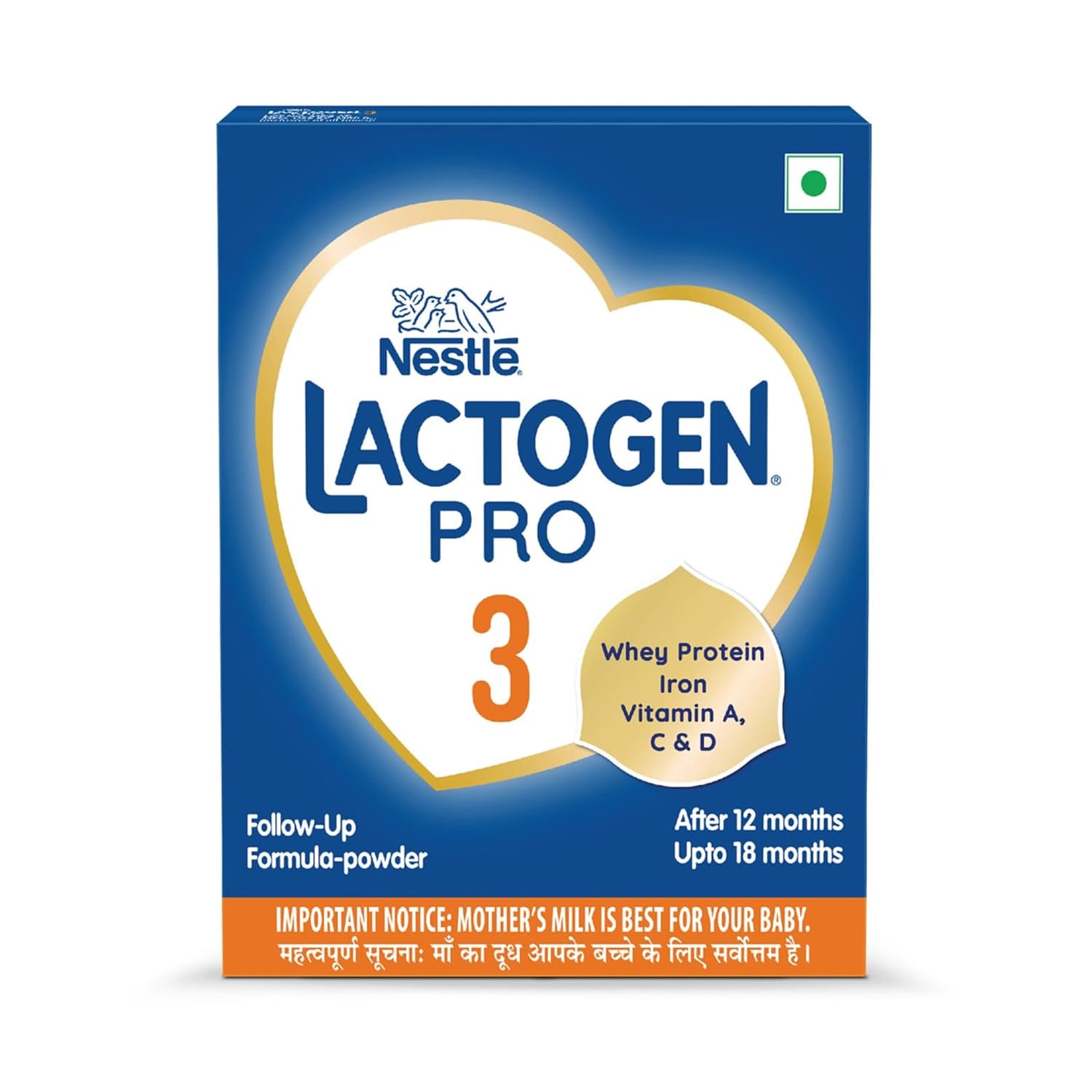 Nestle Lactogen Pro Follow- up Formula Powder (from 12 to 18 Months) Stage 3 (400 gm)