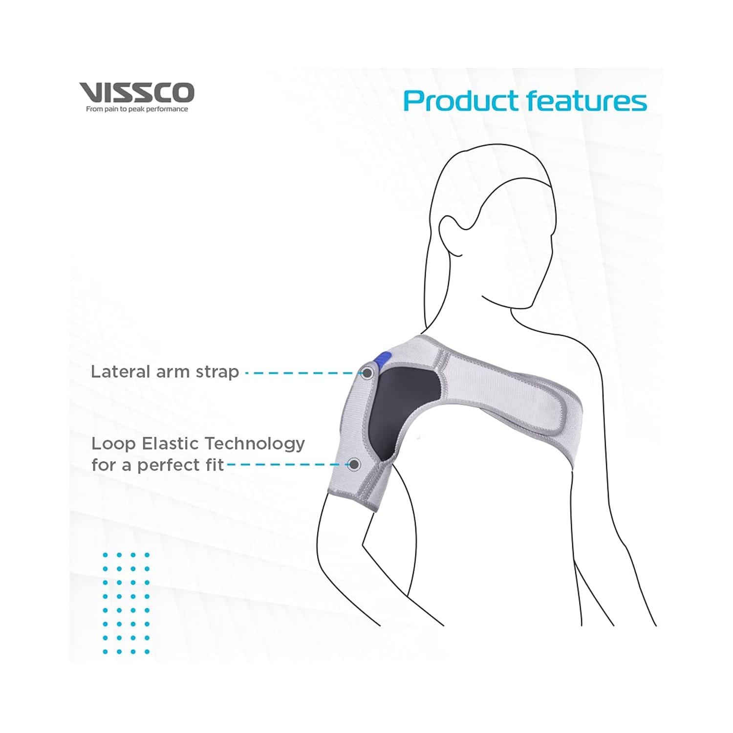 Vissco Shoulder Support Small - (P.C. No. 0812)