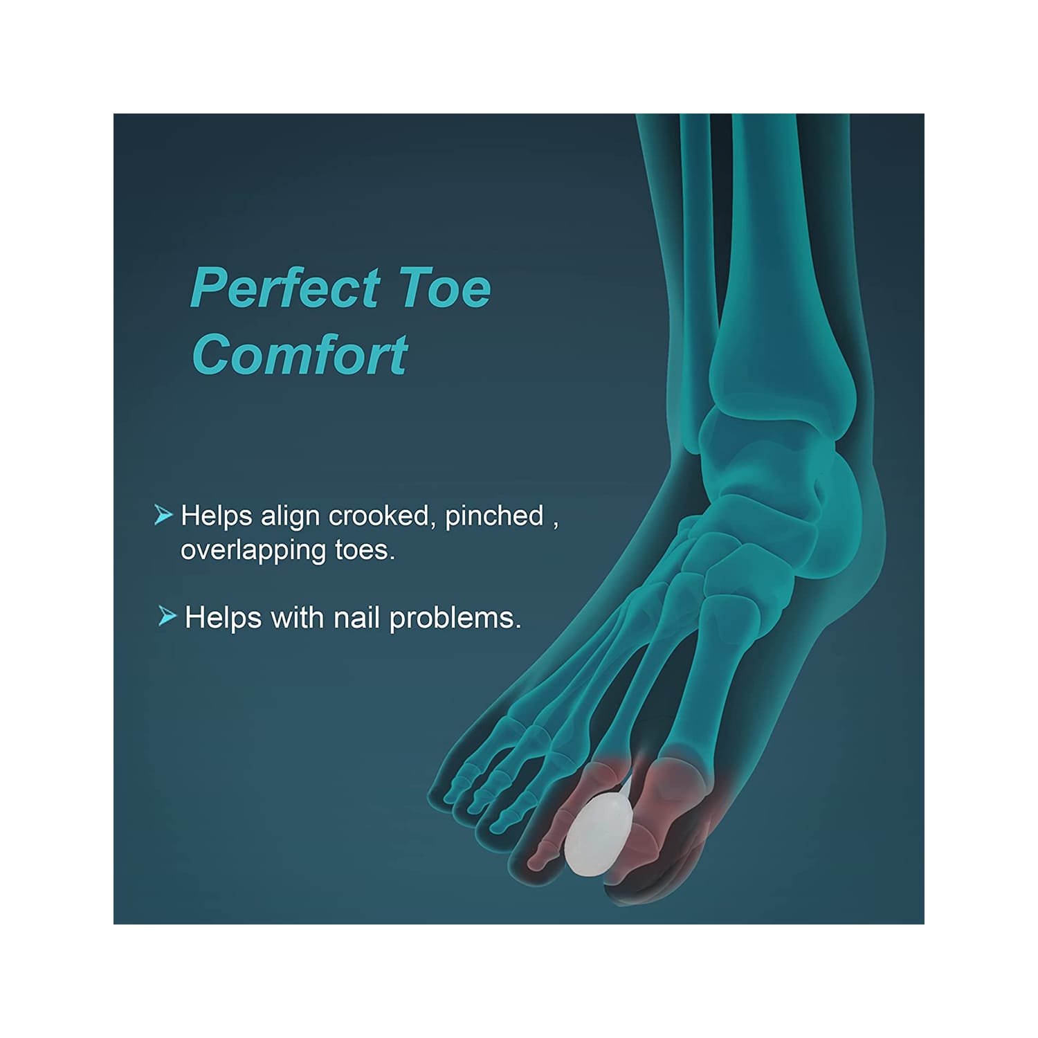 Tynor Toe Separator Silicone Pair K-04 (Large)