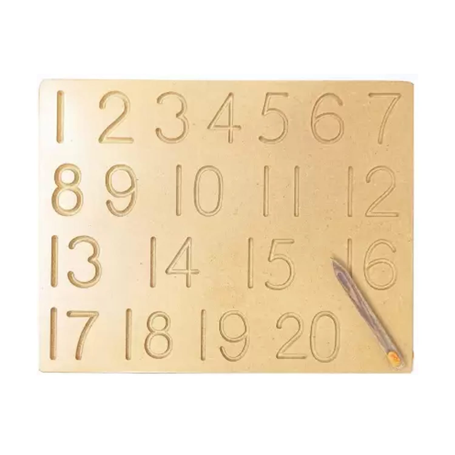 Albio India Wooden Number Alphabet Tracing Board (AKW 1003)