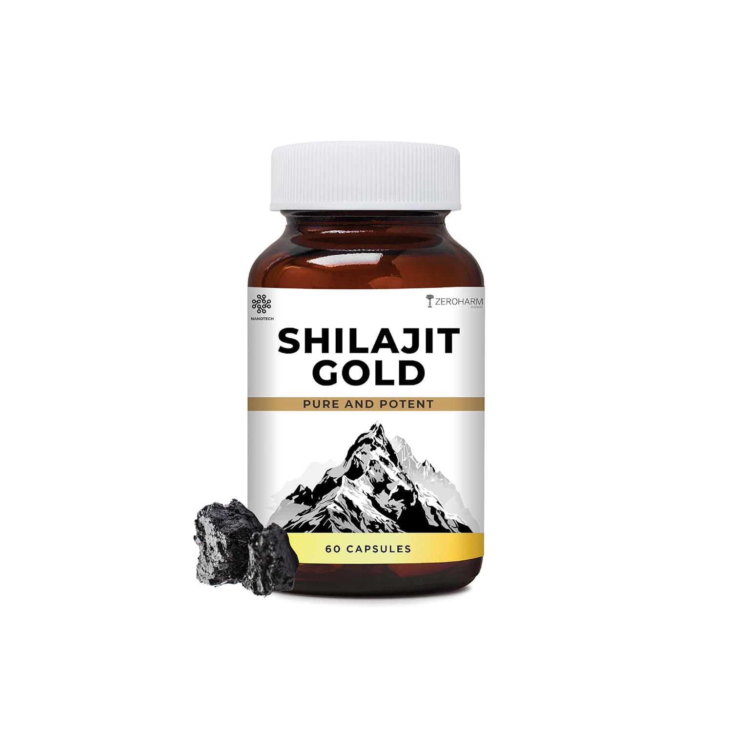 Zeroharm Shilajit Gold Capsules (60 Nos)