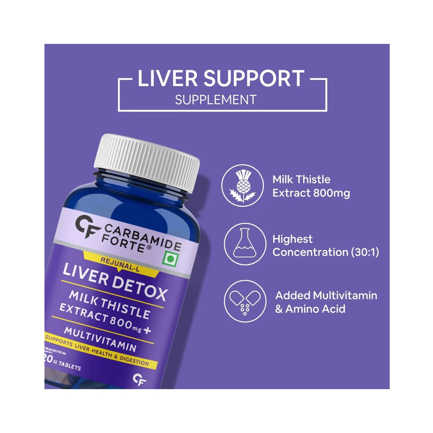 Carbamide Forte Liver Detox Tablet (120 Tablets)