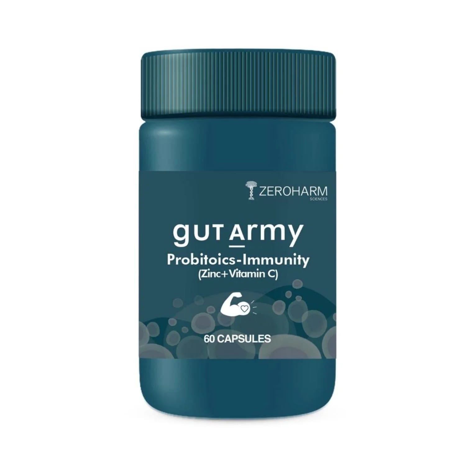 Zeroharm Sciences Gut Army Probiotics Immunity Supplement - 60 Capsules