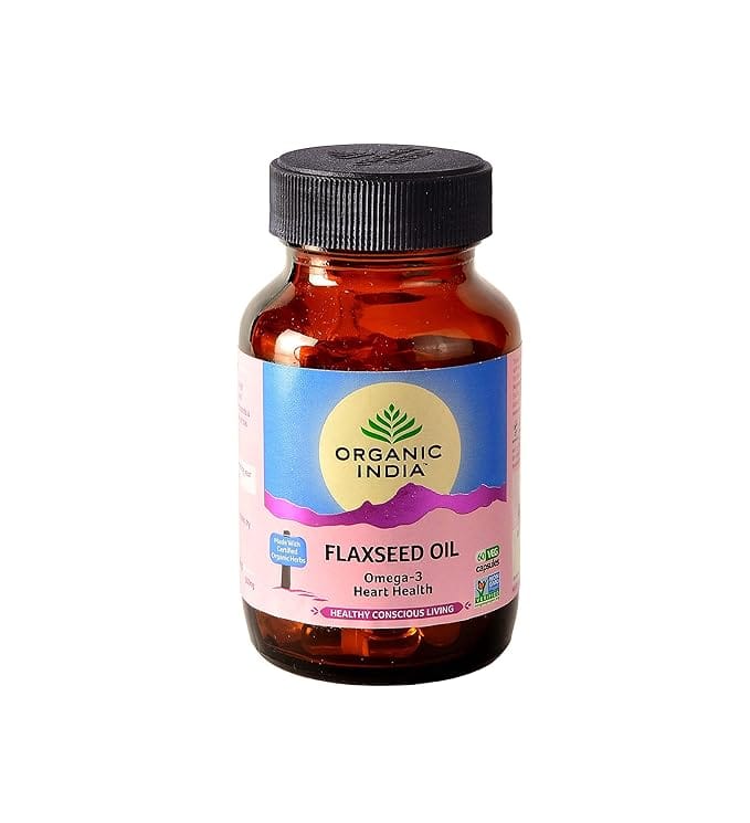 Organic India Flaxseed Oil Capsules (60-in Bottles)