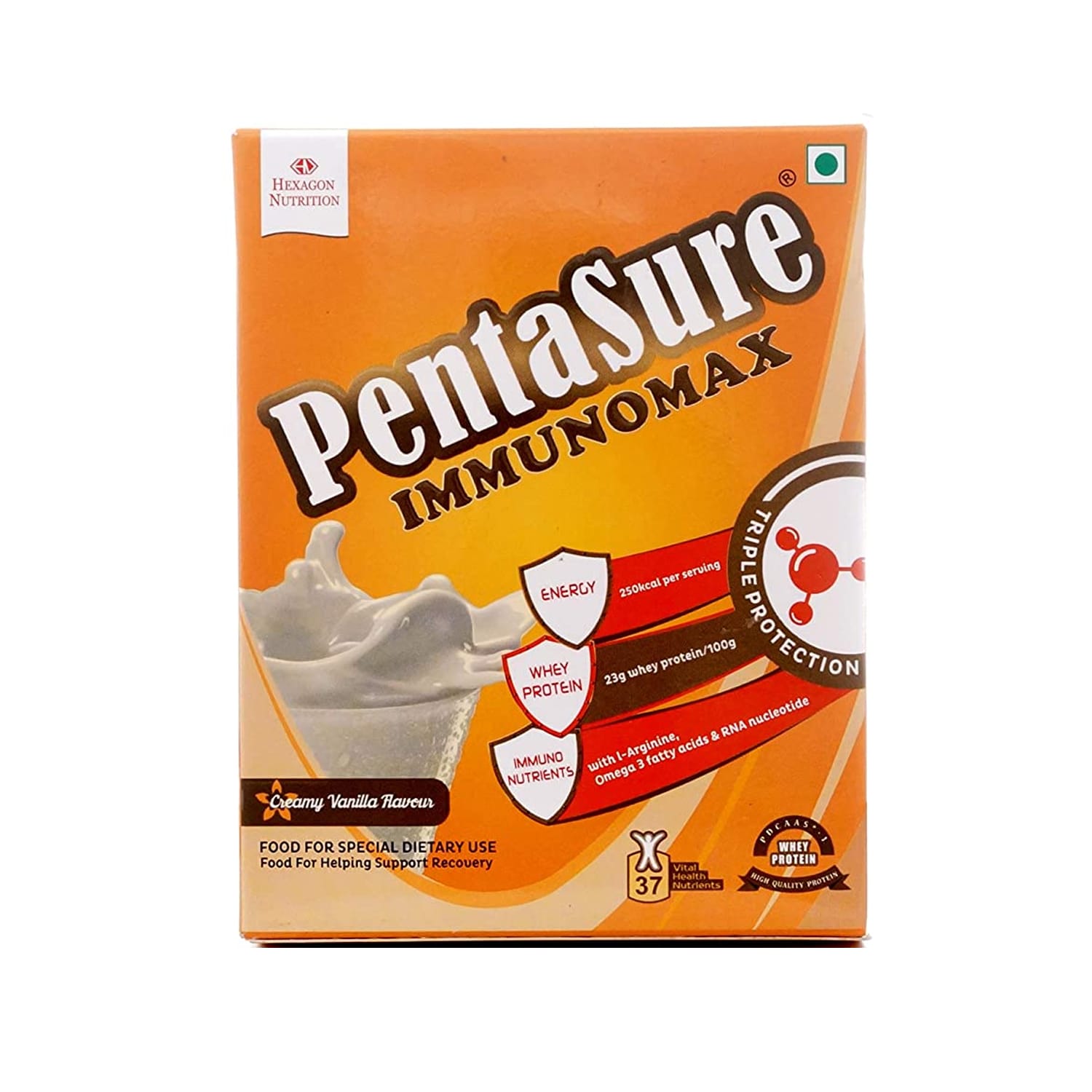 Pentasure Immunomax Immunity Booster Drink Creamy Vannila Flavour (61gx4 Sachets)