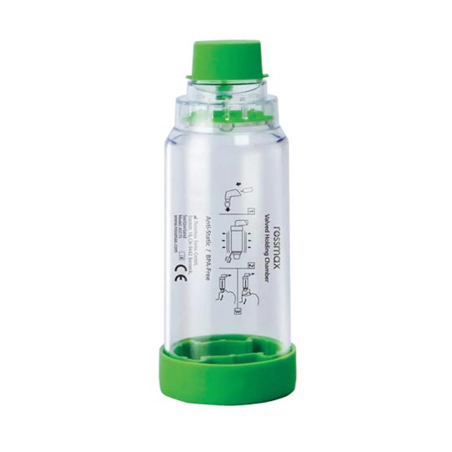 Rossmax AS 175 Aero Spacer Valved Holding Chamber - with Cap