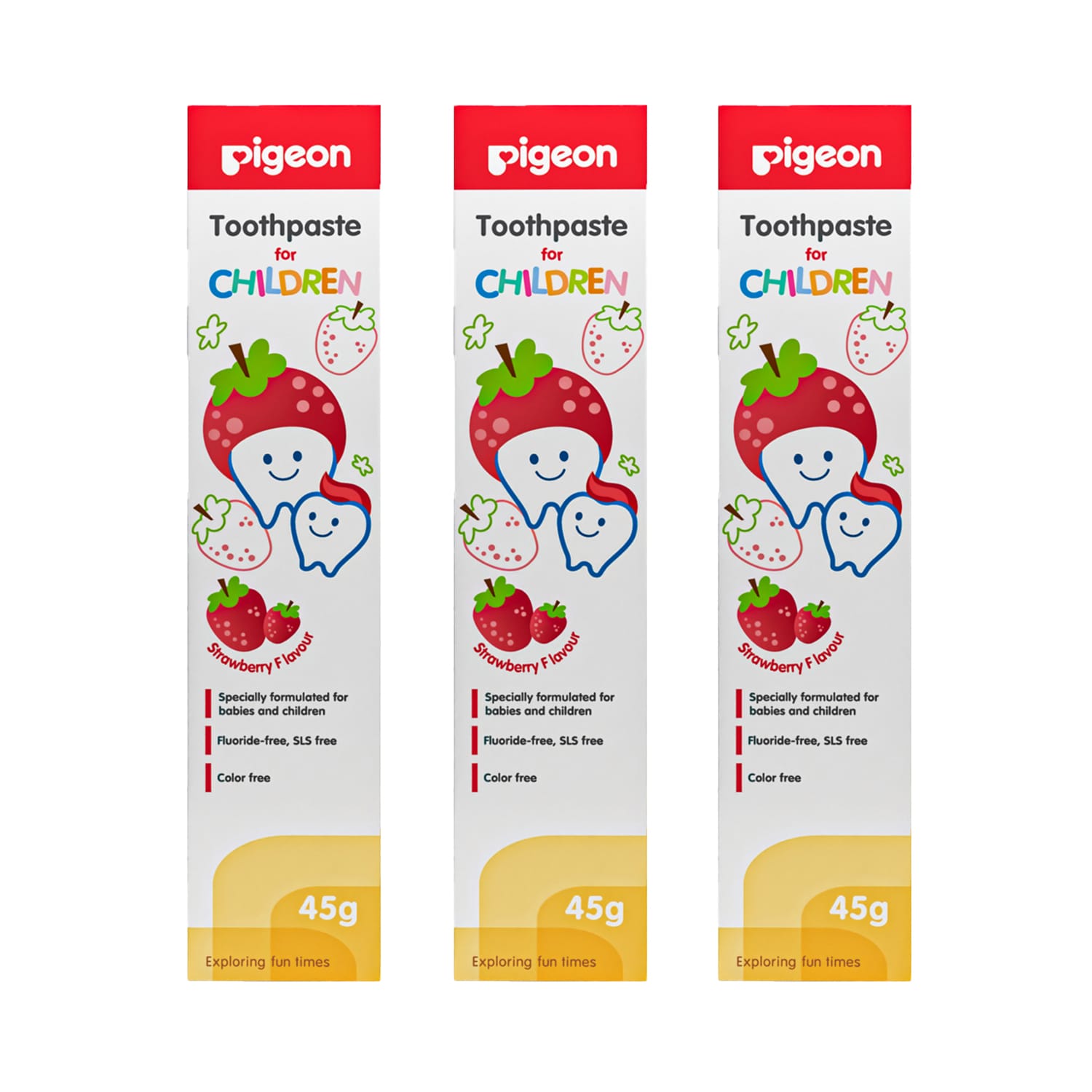 Pigeon Toothpaste for Children 45g (Pack of 3)