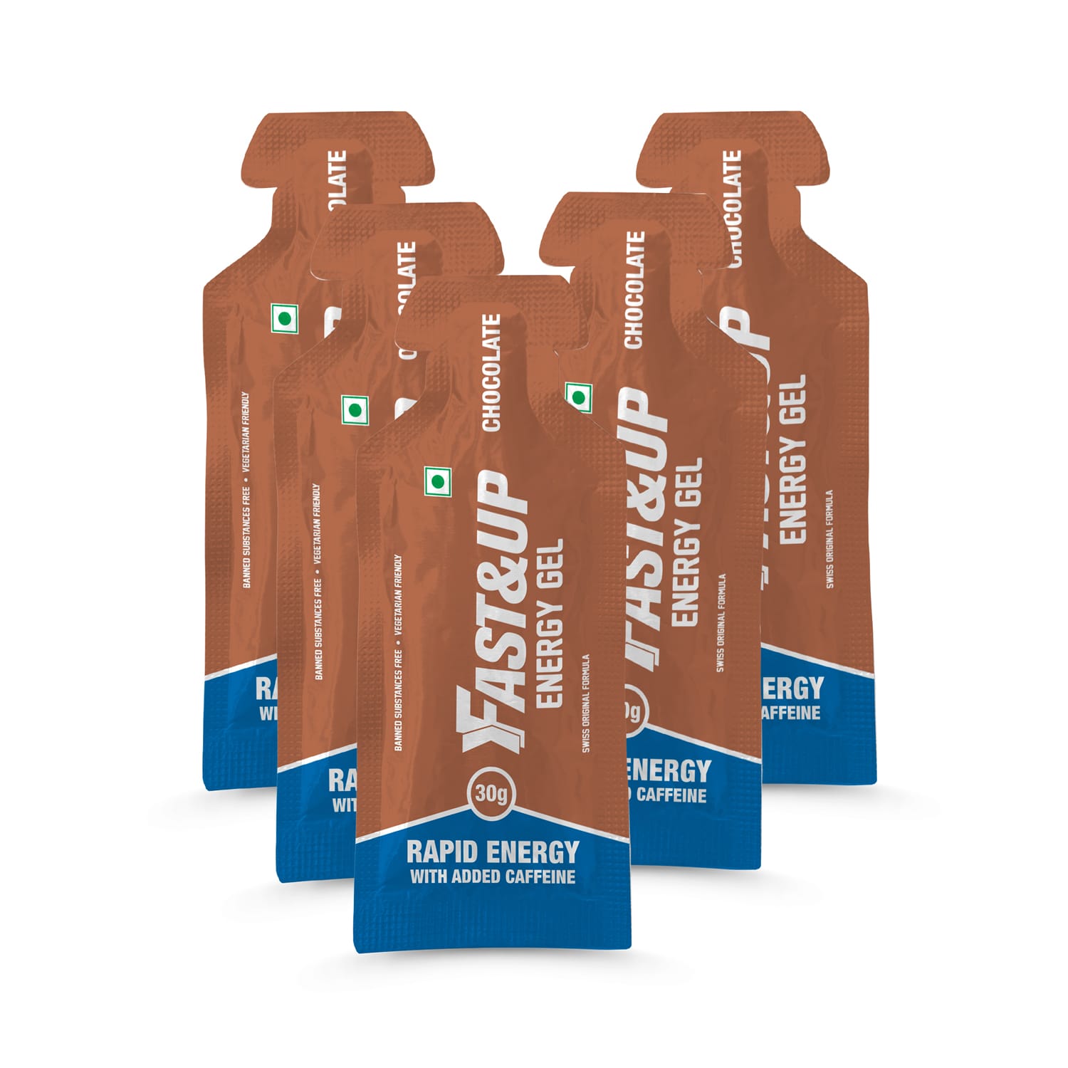 Fast & Up Energy Gel - Bundle of 5 Gels - Chocolate Flavour