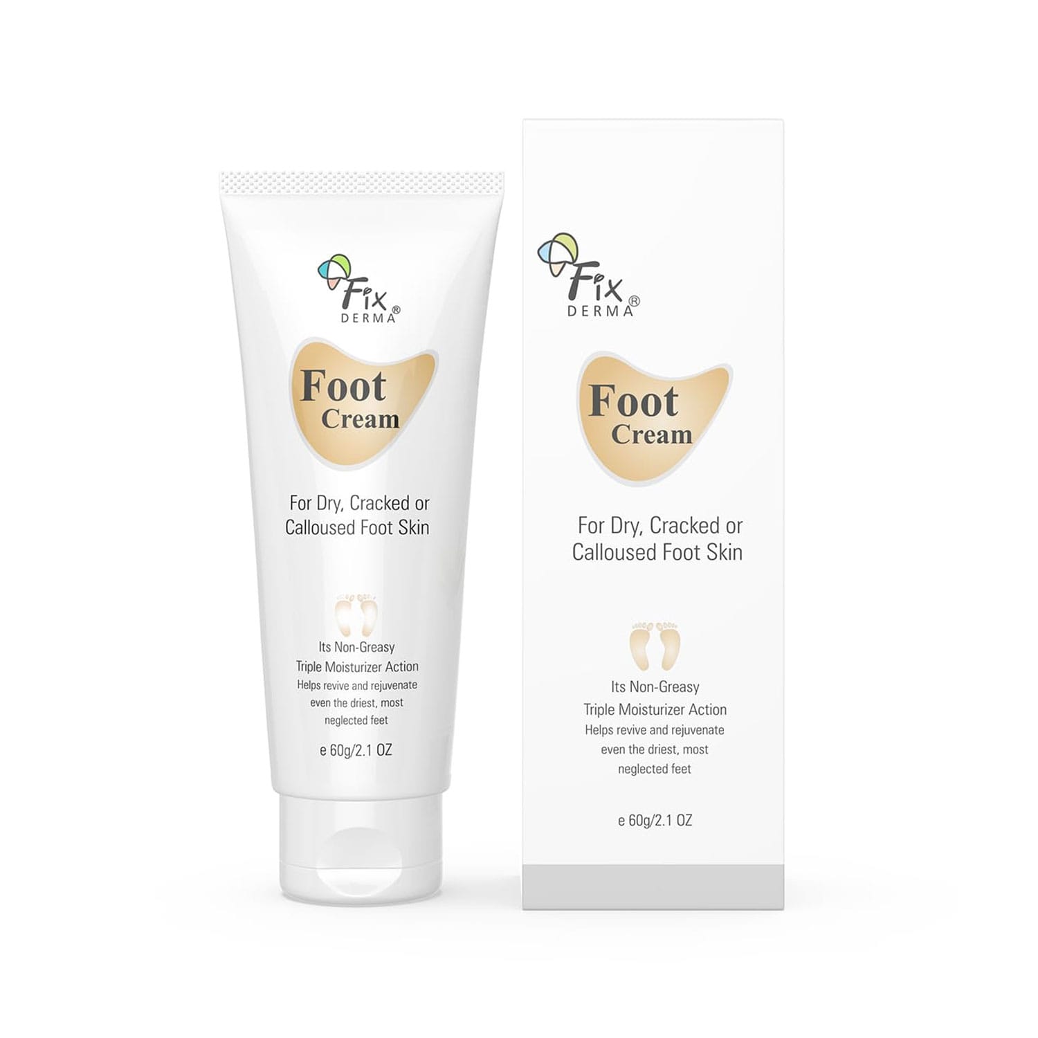 FixDERMA Footcream for Dry and Cracked Feet (60g)