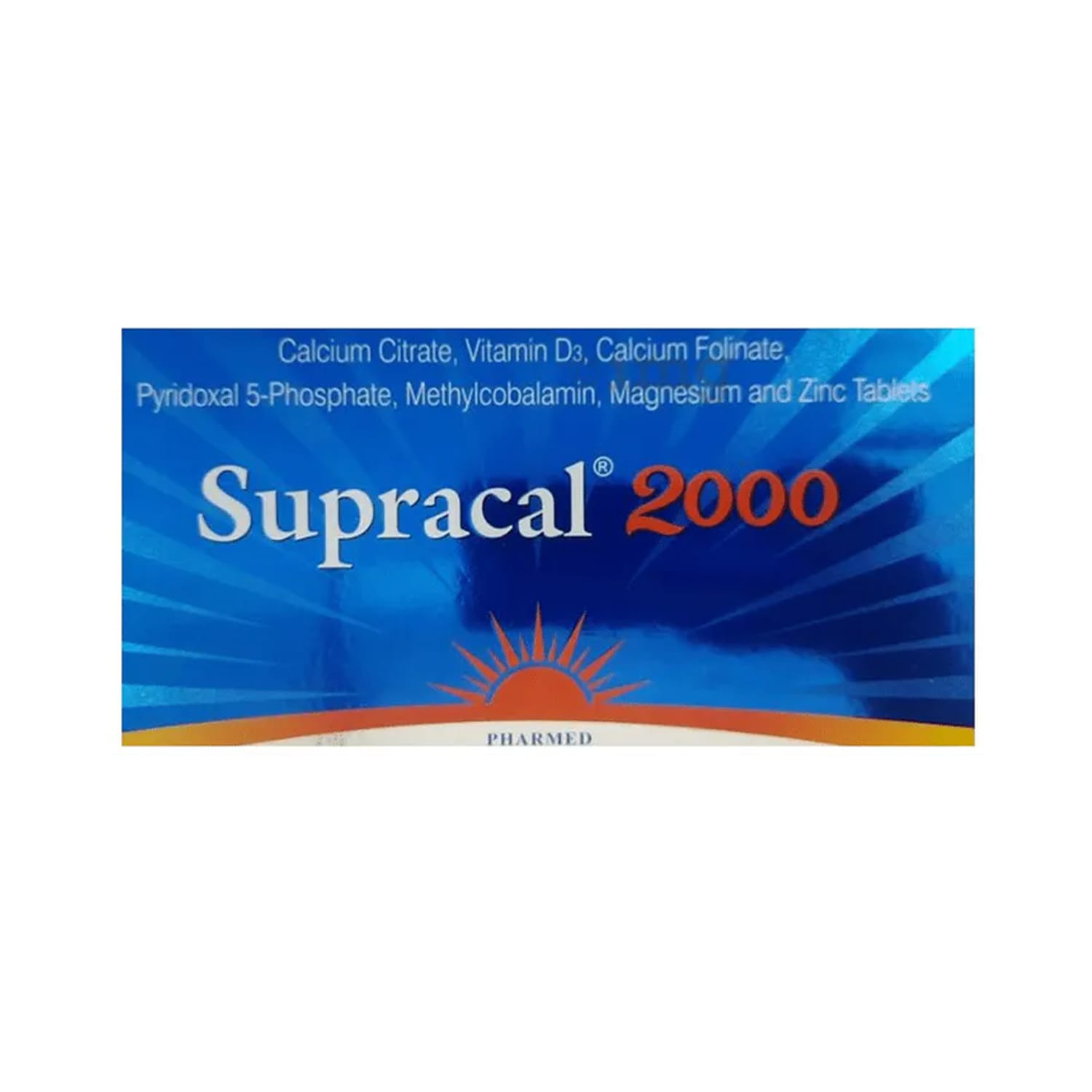 Supracal 2000 Tablets- Calcium and Vitamin D3 Tablet (1x15)