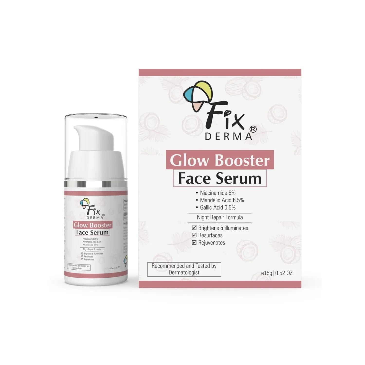 FixDERMA Niacinamide Glow Booster Face Serum - 15g