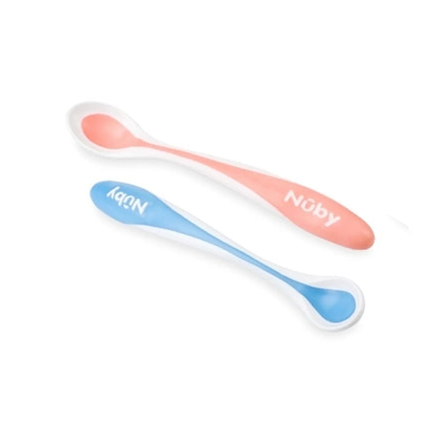 Nuby Hot Safe Long Spoon for Babies from 4+ Months (2 Pieces)