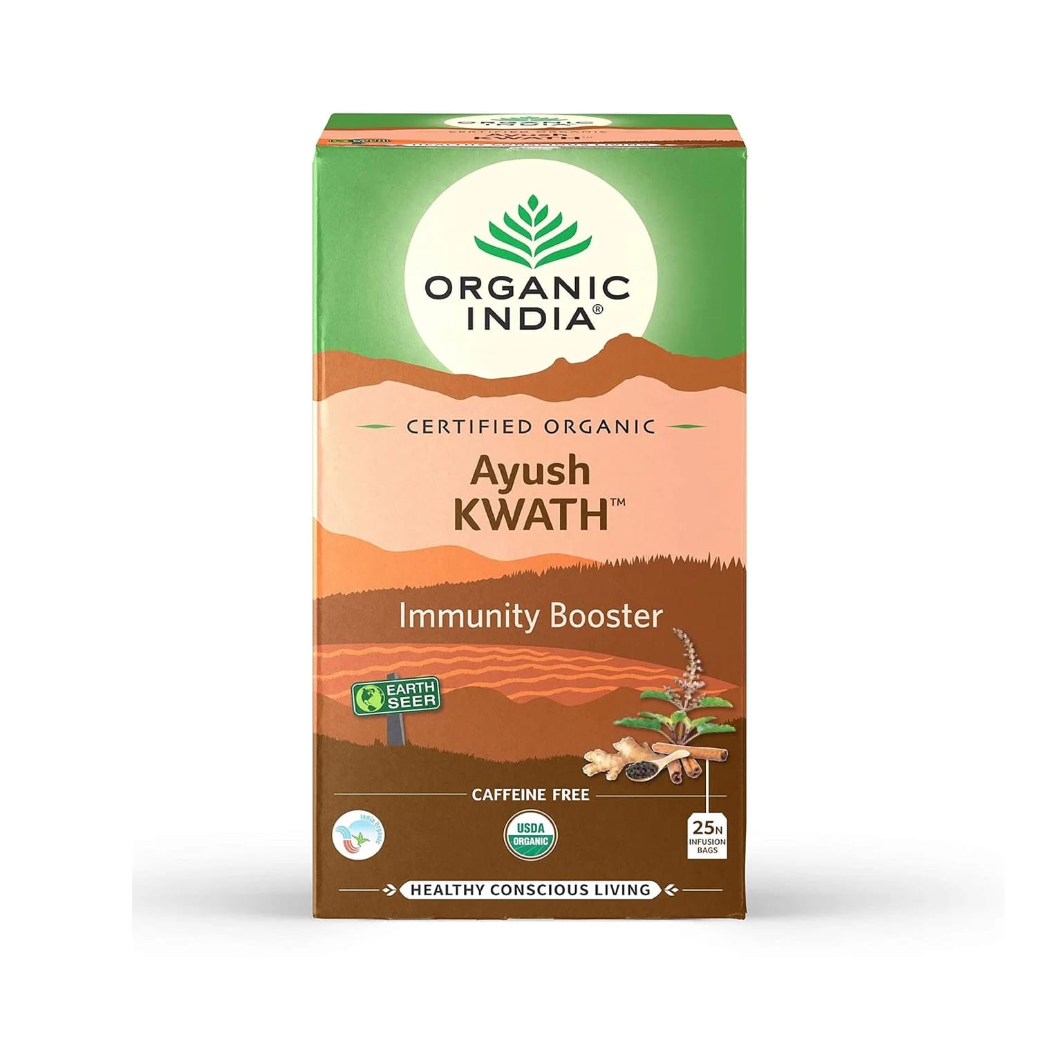 Organic India Ayush Kwath (25 Tea Bags)