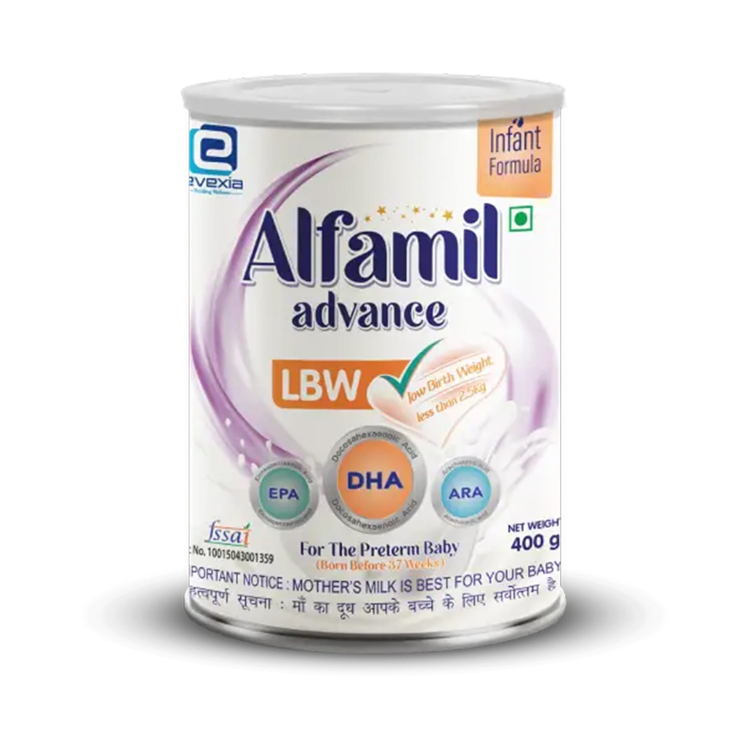 Evexia Alfamil Advance LBW Infant Formula Powder 400g