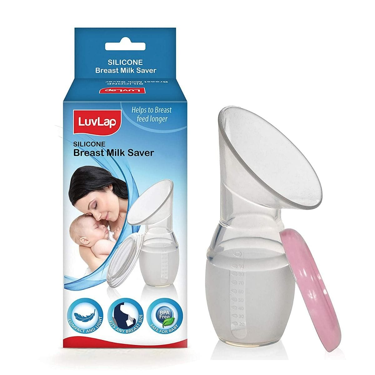 LuvLap Silicone Breast Milk Saver 100ml (M.No 18778)