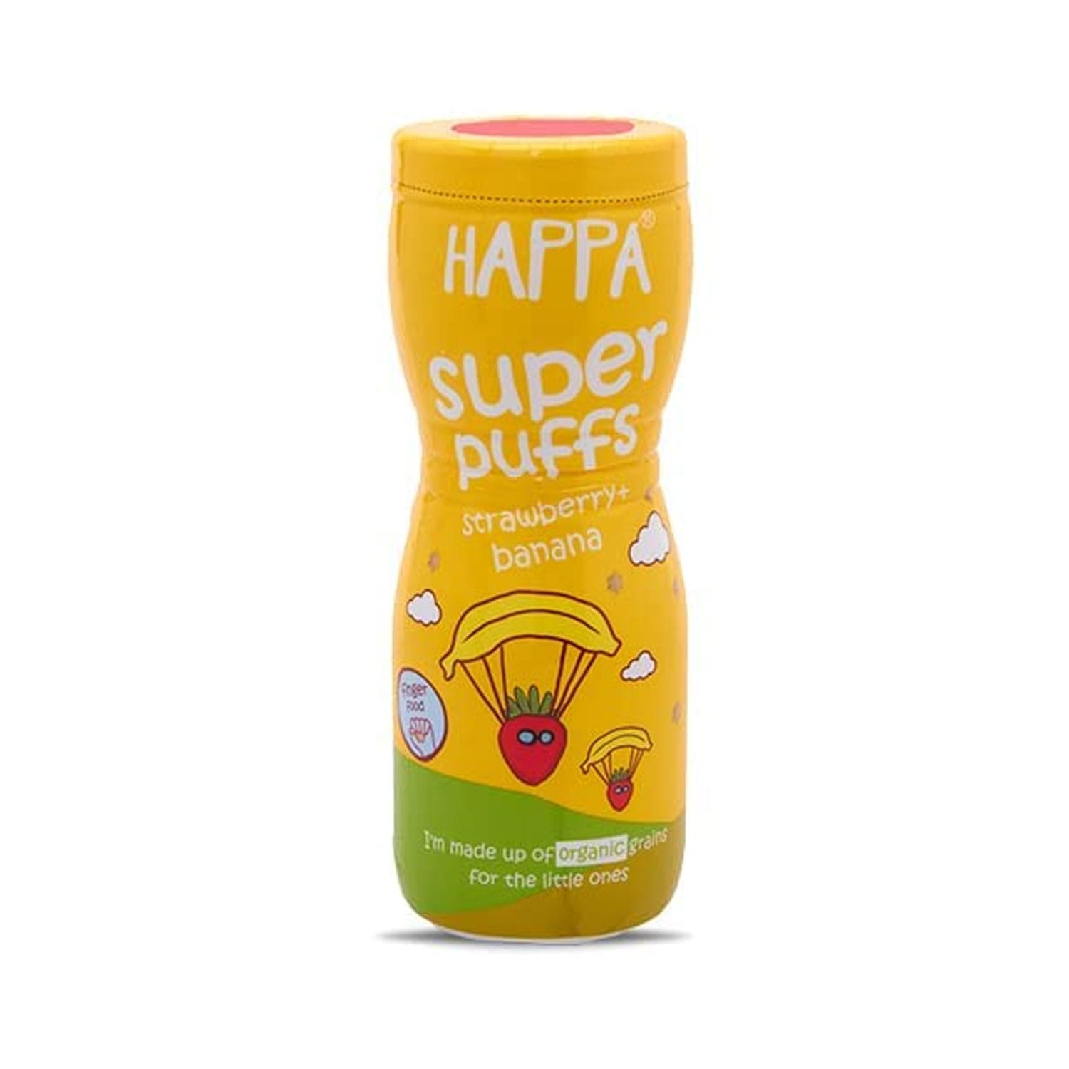 Happa Strawberry and Banana Melts Super Puffs, 8 Months+ 40g