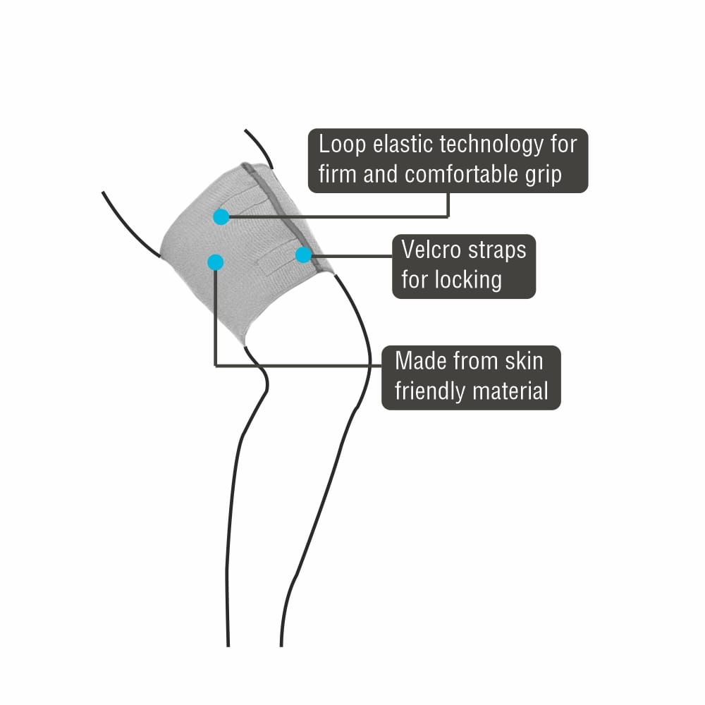 Vissco Loop Elastic Calf Support - Large (PC. No.0703)