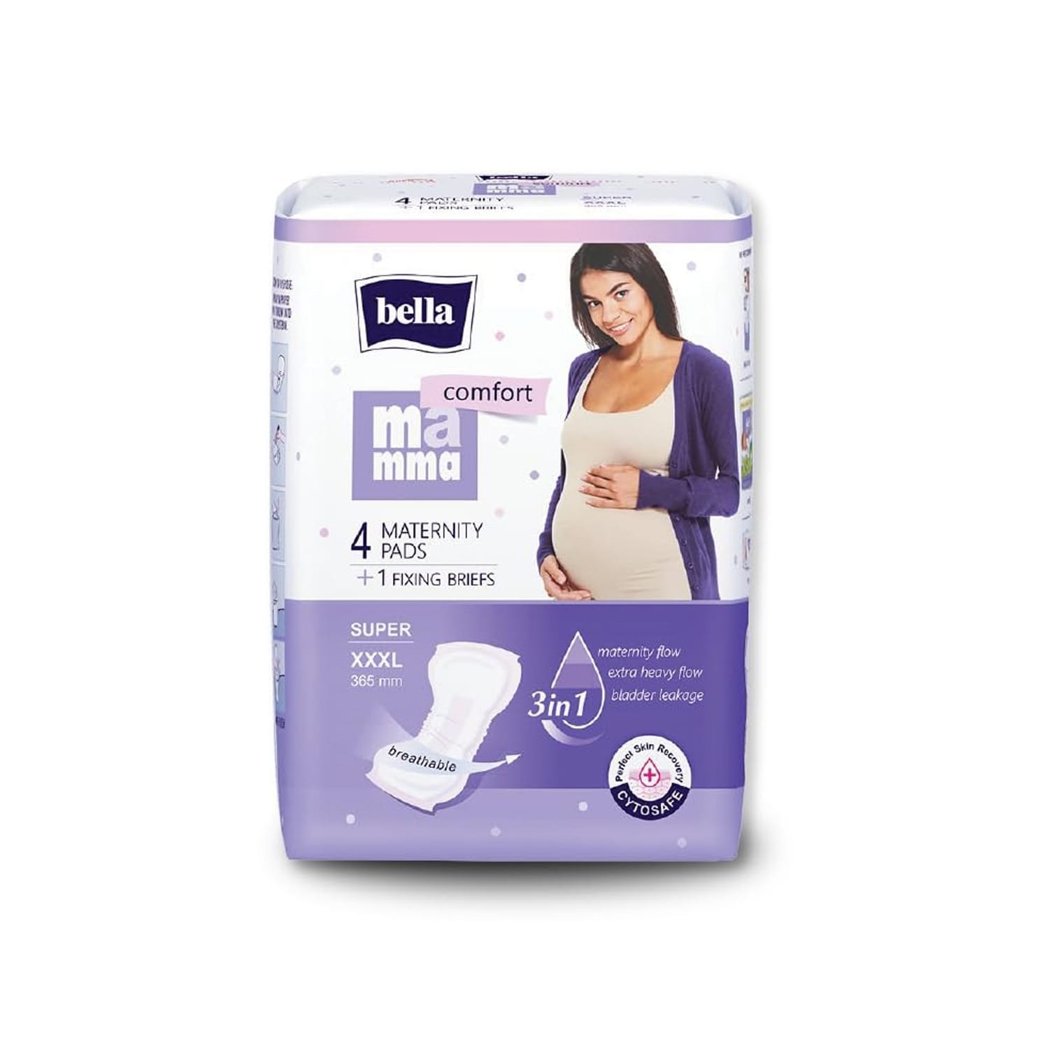 Bella Mamma Comfort Maternity Pads Super +1 Pair of Briefs