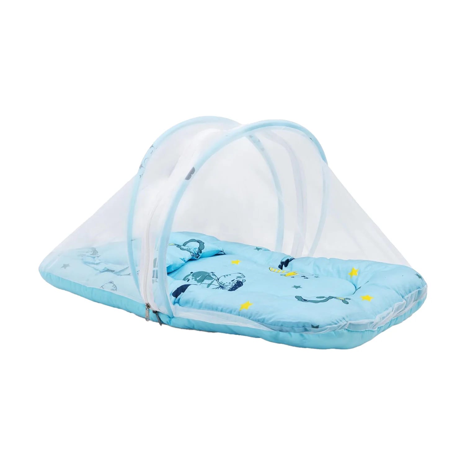 LuvLap Baby Nest with Mosquito Net- Pilot Print (M.No 19700)