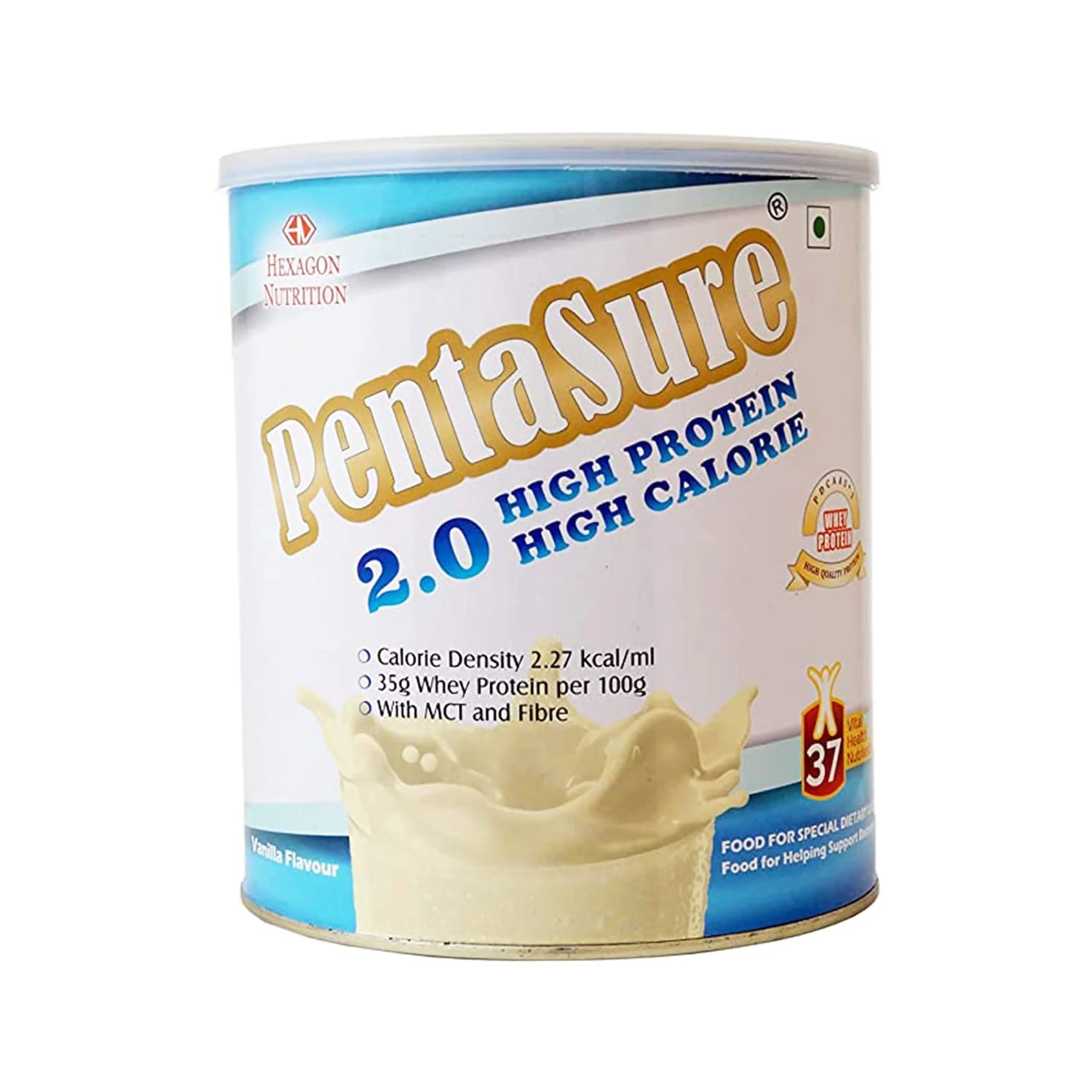 Pentasure 2.0 High Protein High Calorie Weight Gain Powder Vanilla Flavour 1Kg