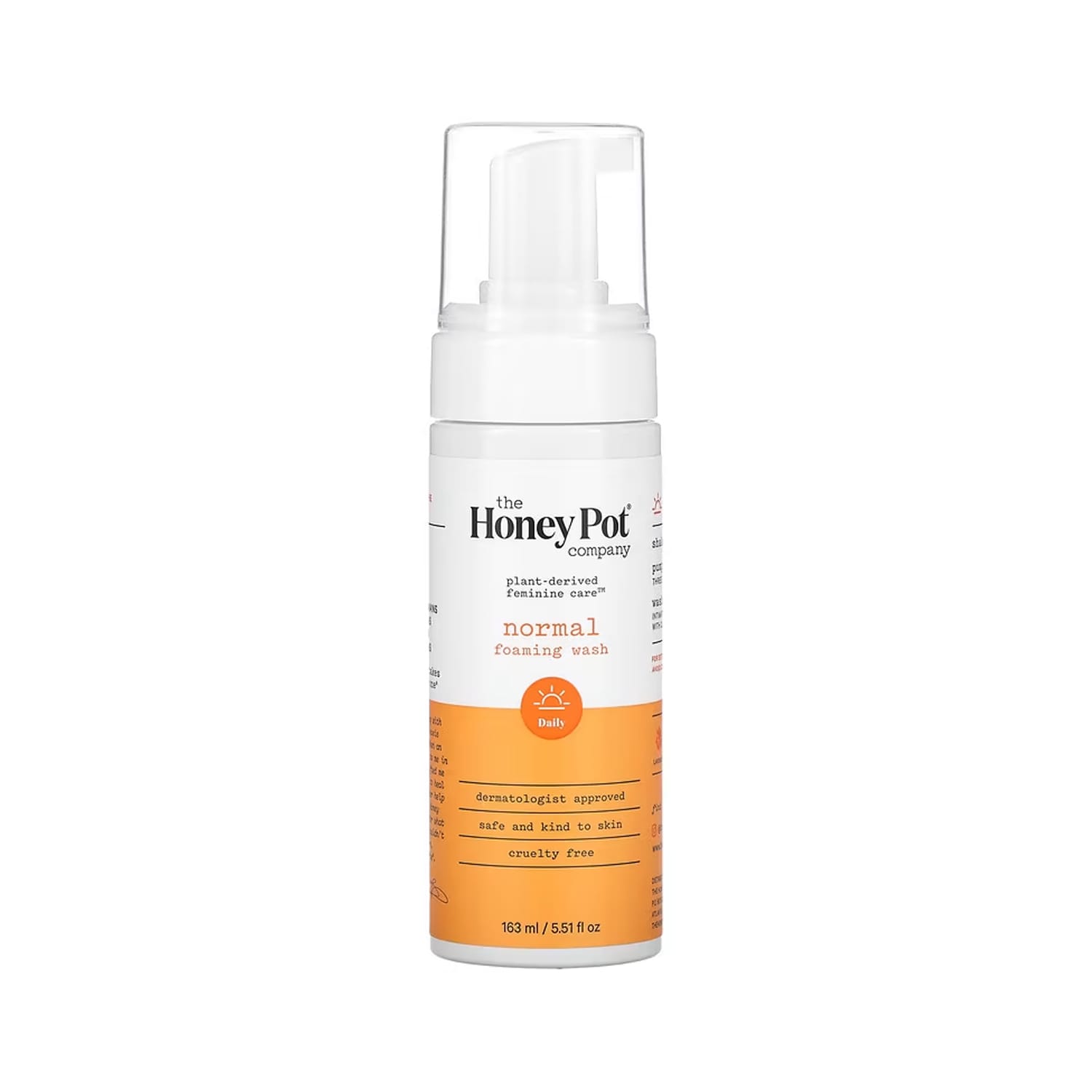 The honey pot company plant derived feminine care normal foaming wash