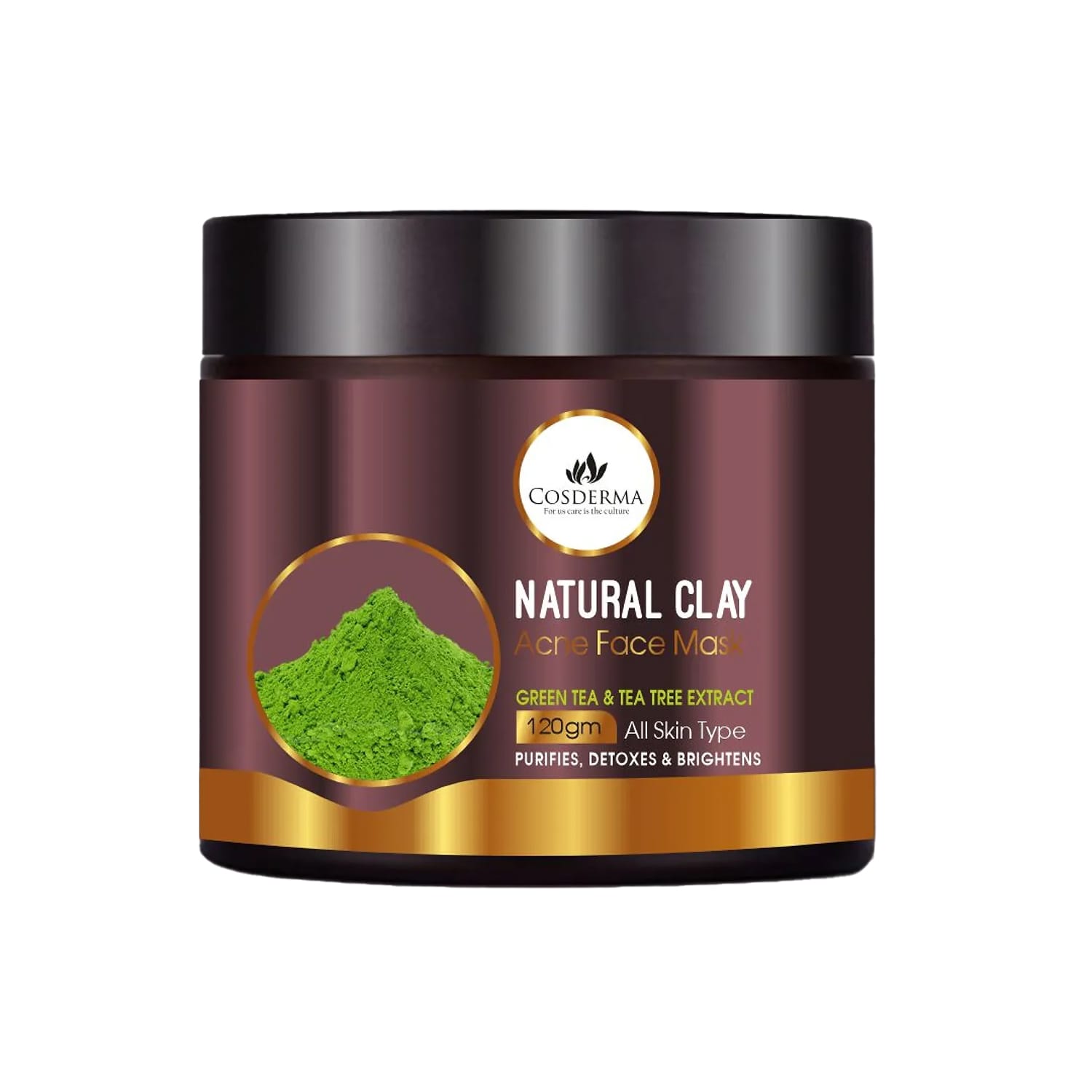 Cosderma Natural Clay- Acne Face Mask 120gm