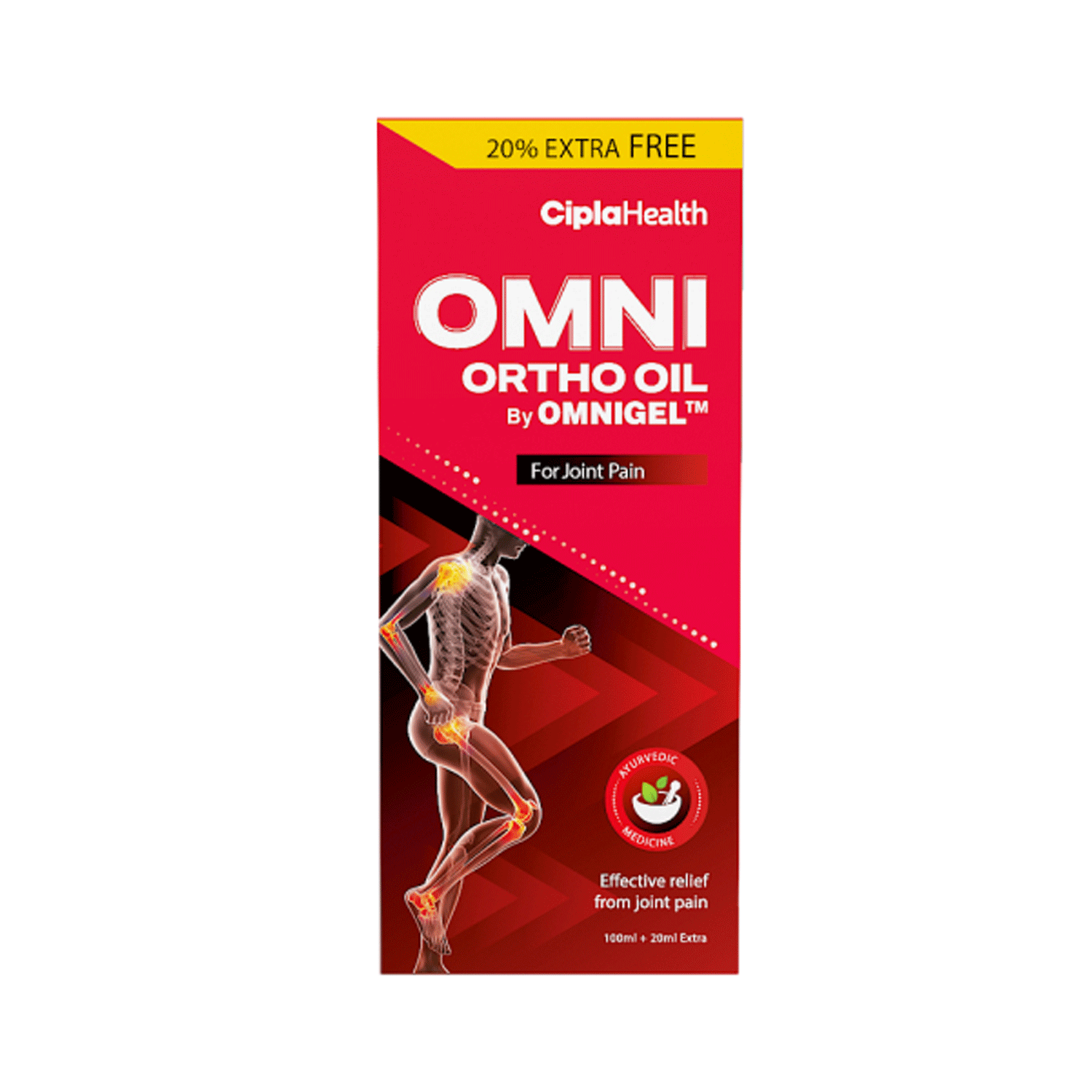 Cipla Omni Ortho Oil for Joint Pain (120 ml)