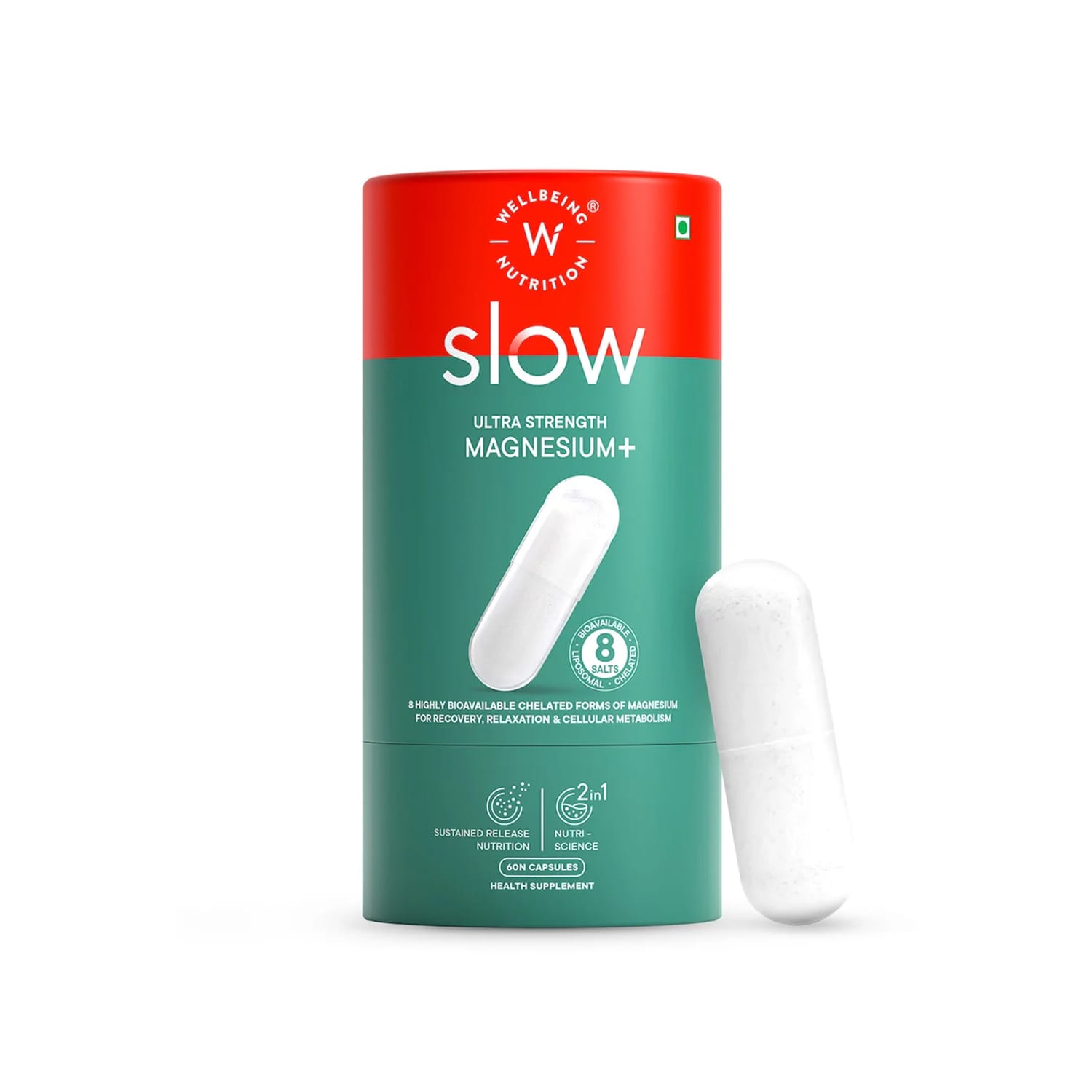 Wellbeing Nutrition Slow Ultra Strength Magnesium + (60 Capsules)