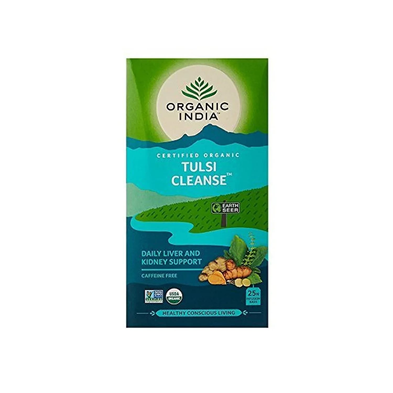 Organic India Tulsi Cleanse Tea 25 Tea Bags