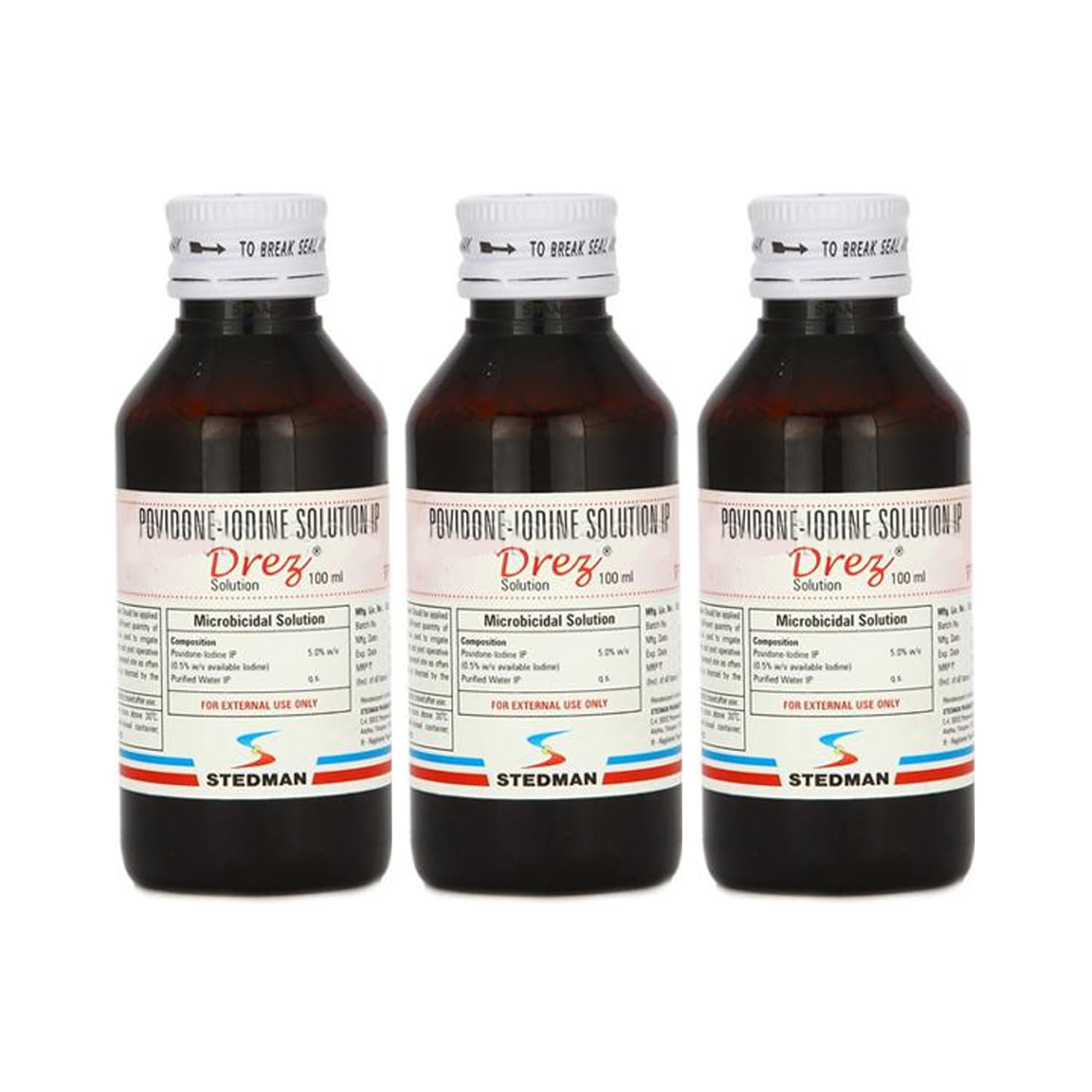 Drez 5% Solution - 100ml (Pack of 3)